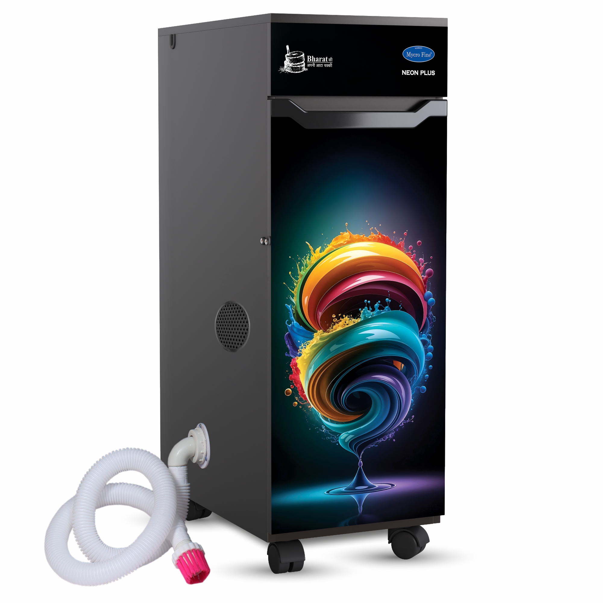 Lucky Mycrofine Neon Plus VC Aata Chakki 8 Kg Fully Automatic Domestic Flour Mill